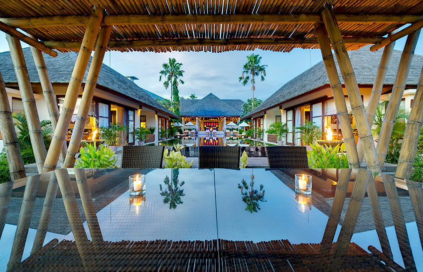 Villa Mandalay - Dusk from the pool bale